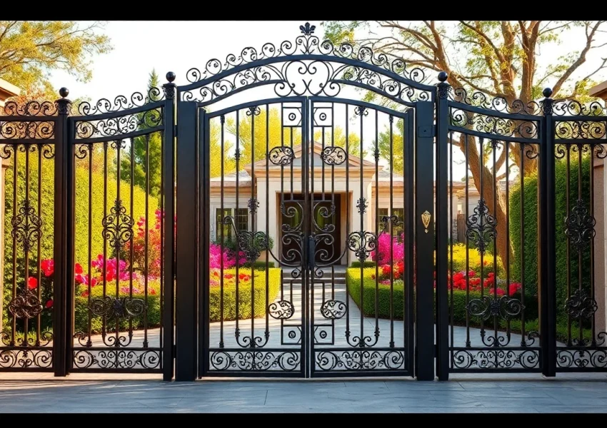Enhance your property with custom steel gates featuring intricate designs and craftsmanship.