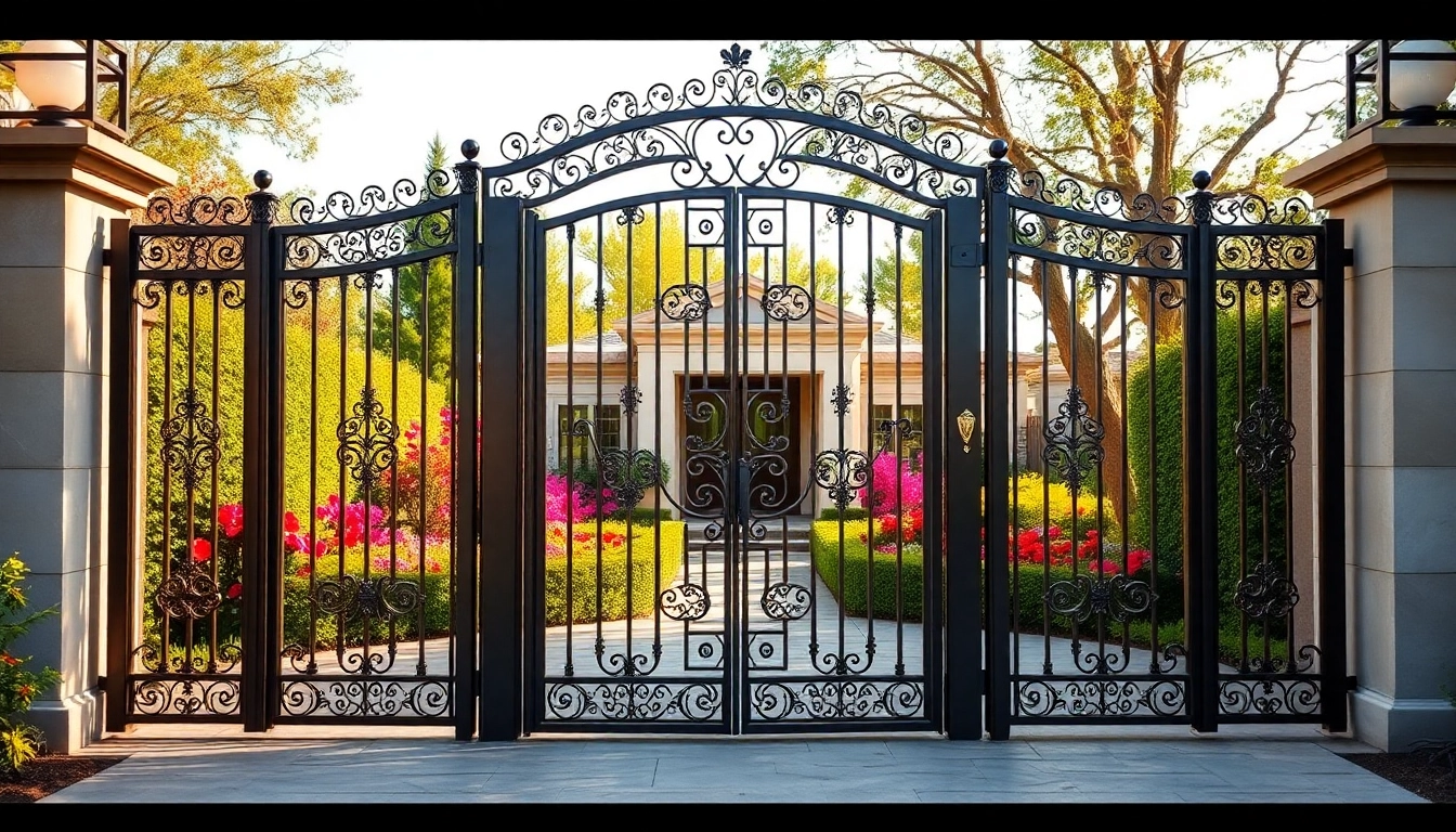Enhance your property with custom steel gates featuring intricate designs and craftsmanship.