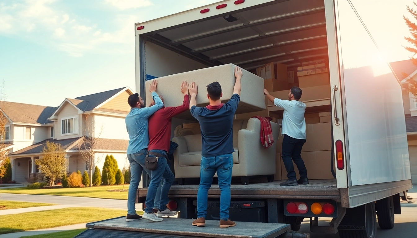 Movers Calgary working efficiently during a residential move, showcasing professionalism and teamwork.
