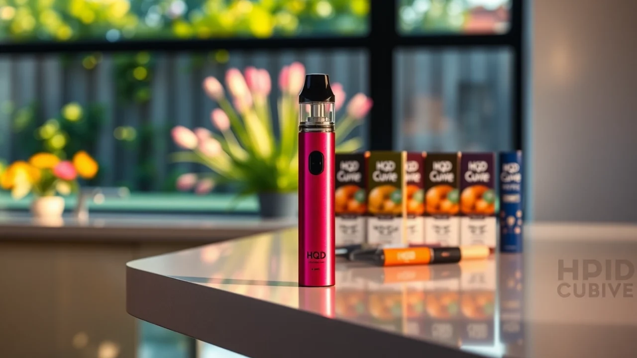 Experience the sleek design and vibrant flavors of HQD Cuvie disposable vapes.