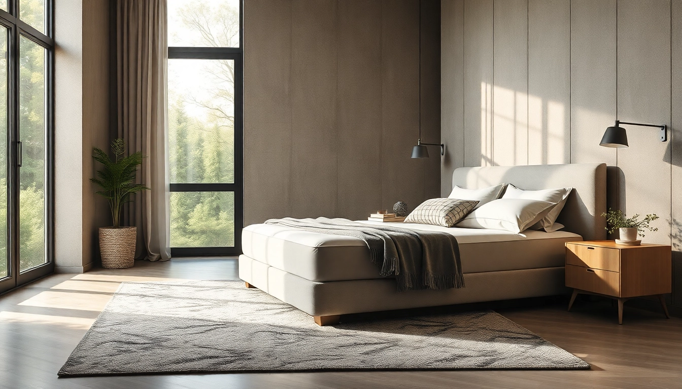 Materassi made in Italy, materasso di alta qualità posizionato in una stanza accogliente con cuscini eleganti.